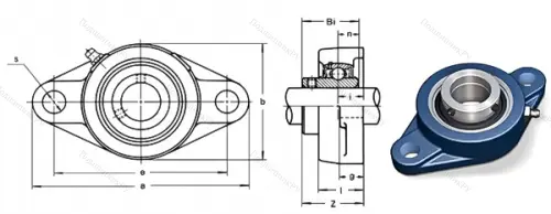 Подшипниковый узел UCFL 216 в Ульяновске