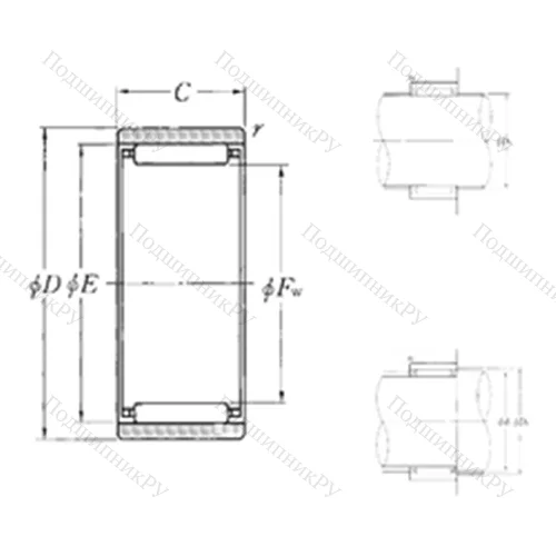 Подшипник игольчатый радиальный RNAO-25?35?17