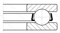 Подшипник  8114 (51114) размер 70x95x18