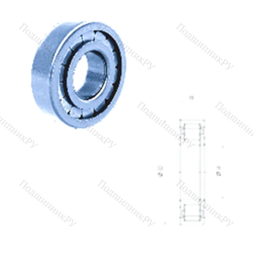 Подшипник роликовый радиальный NUP 308FM