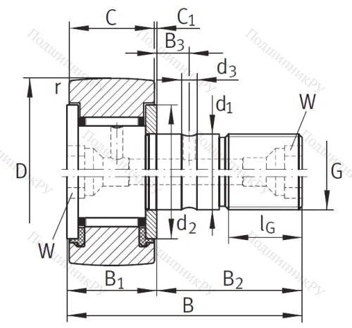 Подшипник KR 32 PP A от производителя  SKF