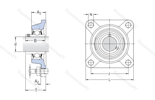 Подшипниковый узел FY 50 TF в Ульяновске