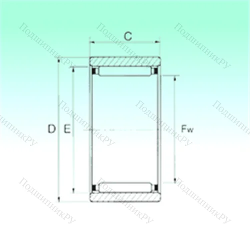 Подшипник игольчатый радиальный RNAO 25x35x17