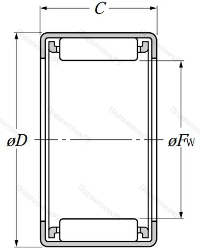 Игольчатый подшипник HK 0912