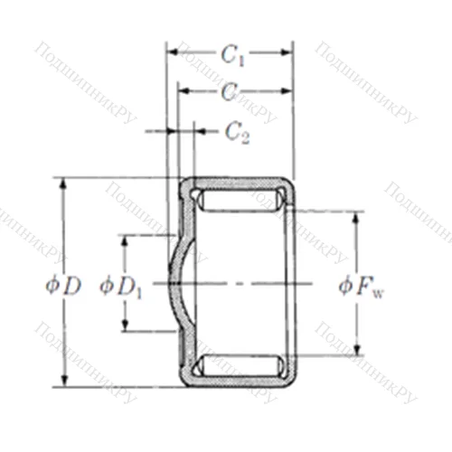 Подшипник игольчатый радиальный ZY-2115 от производителя  NSK