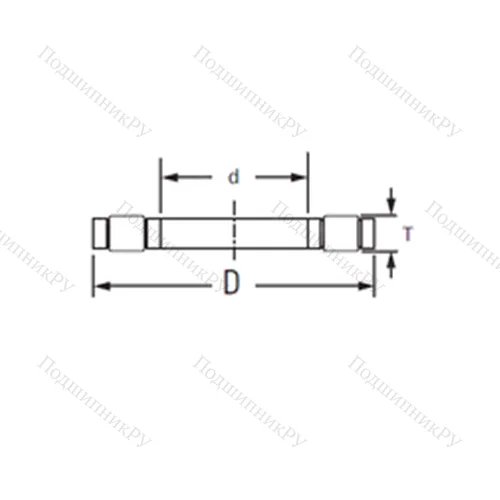 Подшипник роликовый упорный K.81210TVP от производителя  TIMKEN