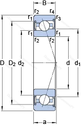 Подшипник S 7017 CE/HCP 4A
