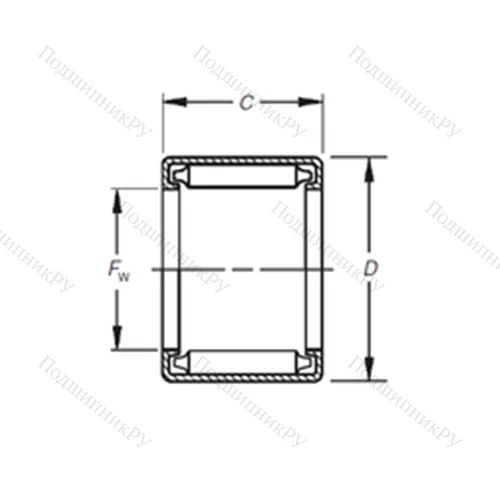 Подшипник игольчатый радиальный BH-1620 от производителя  TIMKEN