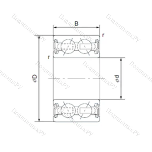 Подшипник шариковый радиально-упорный JAB 2011