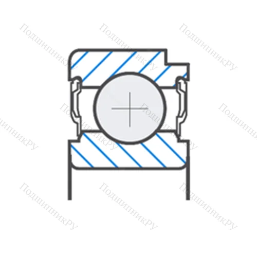 Подшипник шариковый радиальный F-803196.02