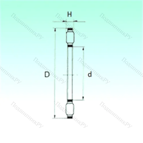Подшипник роликовый упорный K 81210TN от производителя  NBS