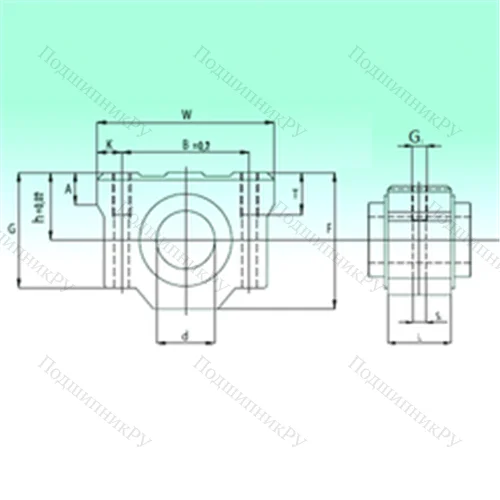 Подшипник шариковый линейный SCV 30