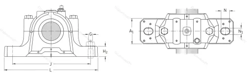 Подшипниковый корпус SNL 212 в Ульяновске