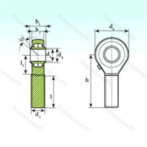 Подшипник шариковый радиальный самоцентрирующийся TSM 12 BB