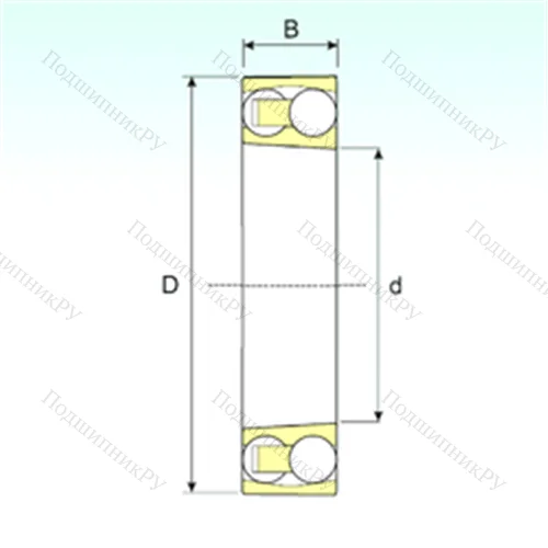 Подшипник шариковый радиальный самоцентрирующийся 2206 KTN 9