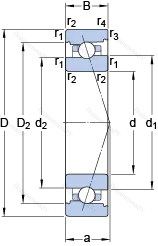 Подшипник 7012 CB/HCP 4A