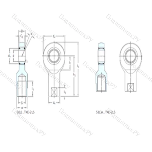 Подшипник скольжения сферический SI 70TXE-2LS от производителя  SKF