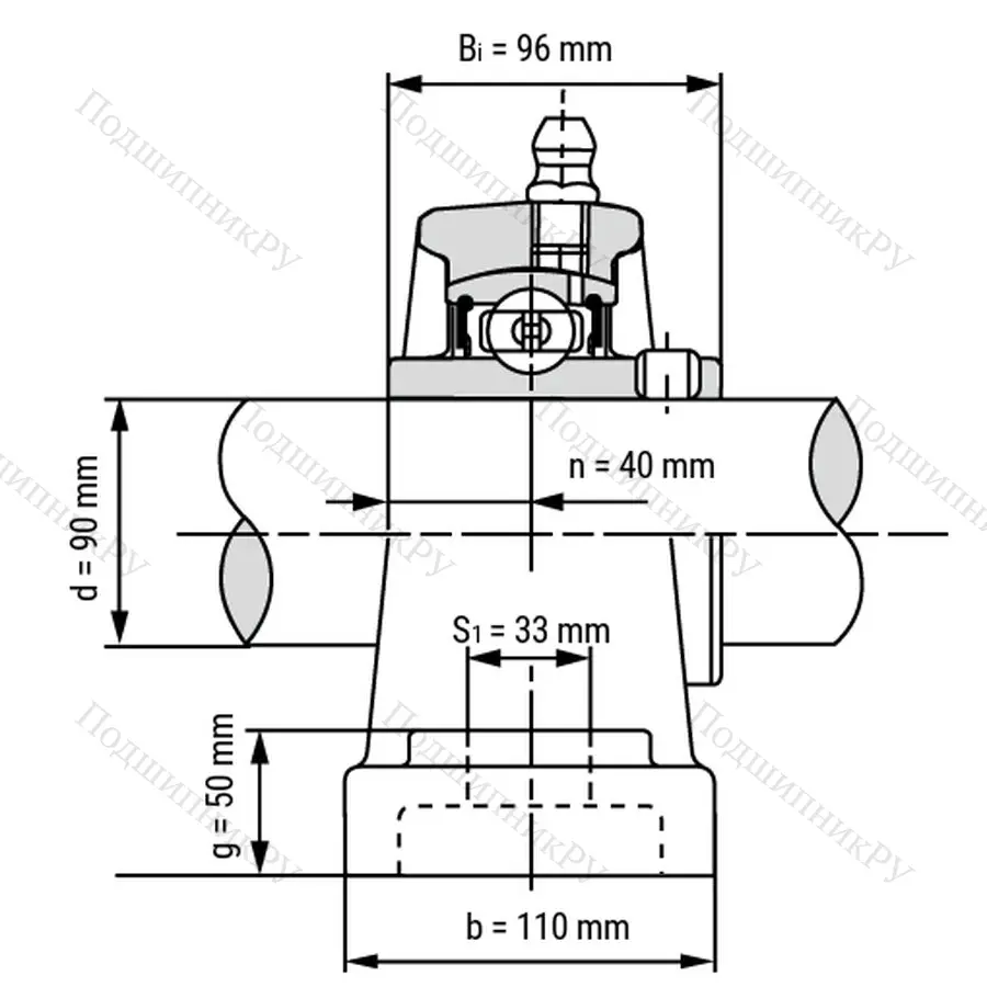Подшипниковый узел UCP 318 - Вал: 90 мм