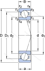 Подшипник 71919 CE/HCP 4A
