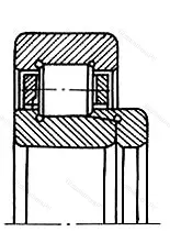 Подшипник  62208 (NJ 208+HJ 208) размер 40x80x23/18 от производителя  ГПЗ-10