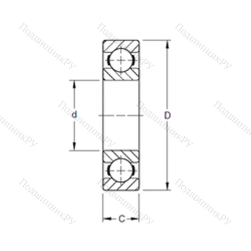 Подшипник шариковый радиальный 39K