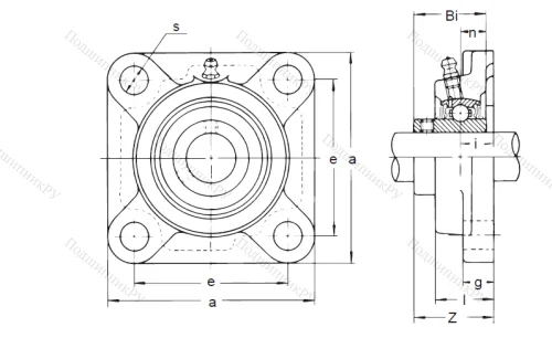 Подшипниковый узел UCF 309 в Ульяновске