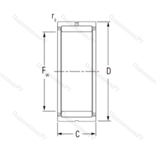 Подшипник игольчатый радиальный RNA 4906D