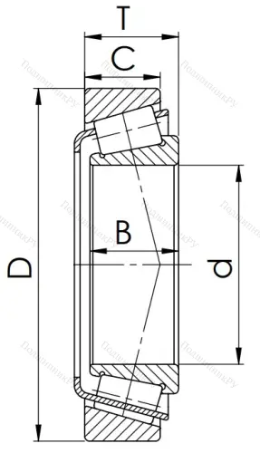 Конический роликовый подшипник 7512 (32212) в Ульяновске