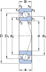 Подшипник 7017 CE/HCP 4A