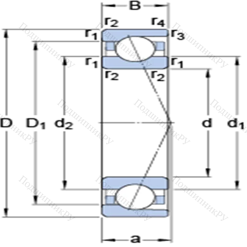 Прецизионные радиально-упорные шарикоподшипники 7201 ACD/HCP 4A от производителя  SKF