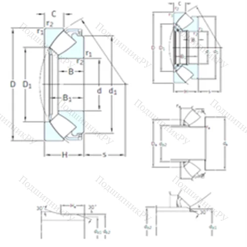 Подшипник роликовый упорно-радиальный 294/710EF от производителя  SKF