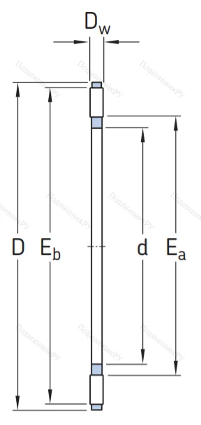 Игольчатый подшипник подшипник AXK 3047