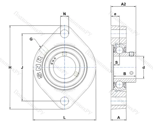Подшипниковый узел USFD 205 DE в Ульяновске