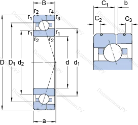 Подшипник 7012 CE/HCP 4AL