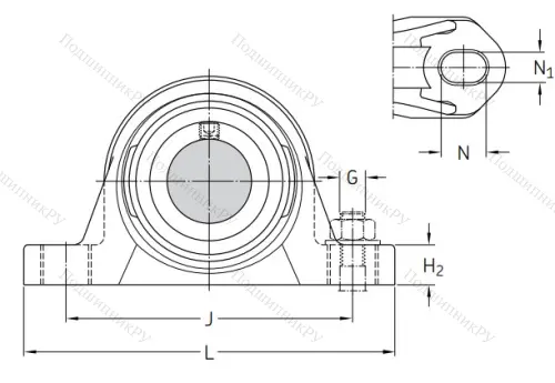 Подшипниковый корпус SYK 506 в Ульяновске