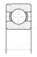Модификация подшипника 5-50110 размер 50x80x16 от производителя  ГПЗ-23