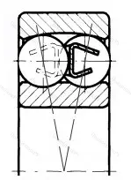 Модификация подшипника 180610 размер 50x110x40 ГОСТ 520-89