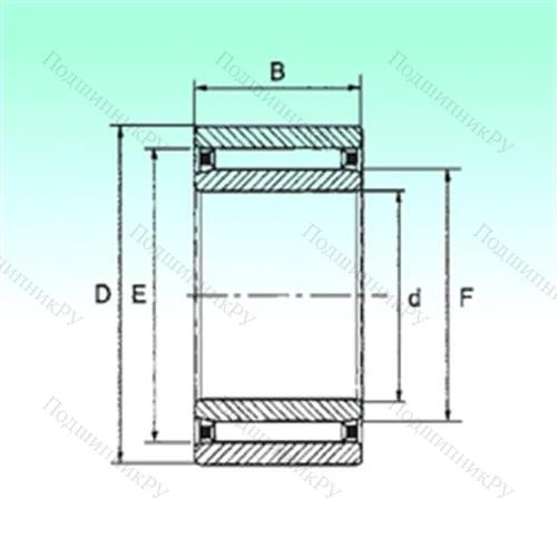 Подшипник игольчатый радиальный NAO 17x30x13