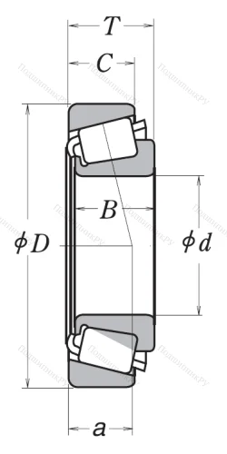 Конический роликовый подшипник HR 32310 J от производителя  NSK