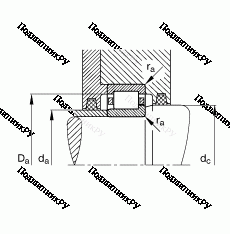 Подшипник NJ 317-E-TVP 2