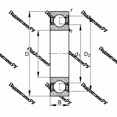 Подшипник S 6203-2RSR